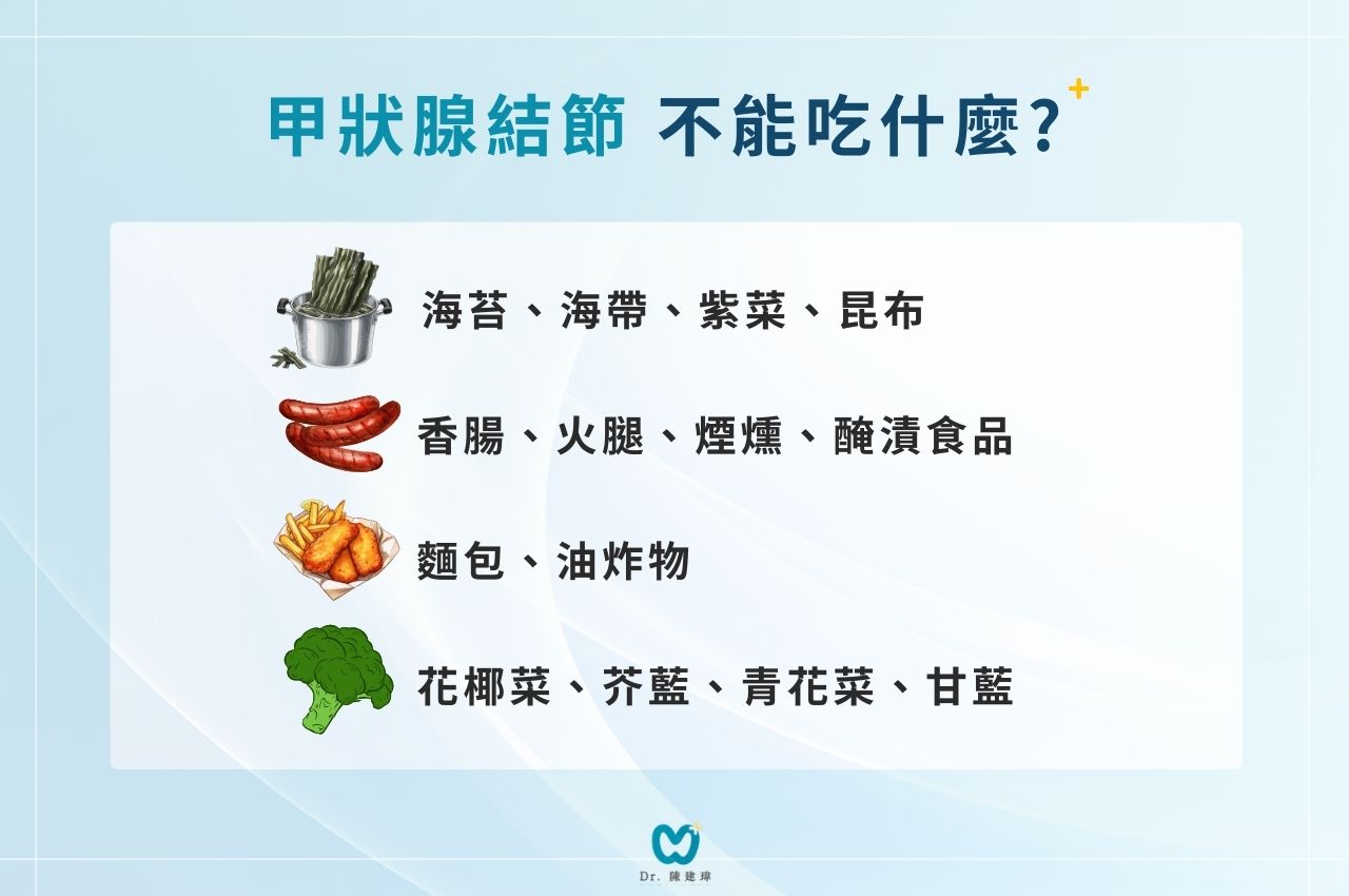 甲狀腺結節不能吃什麼?